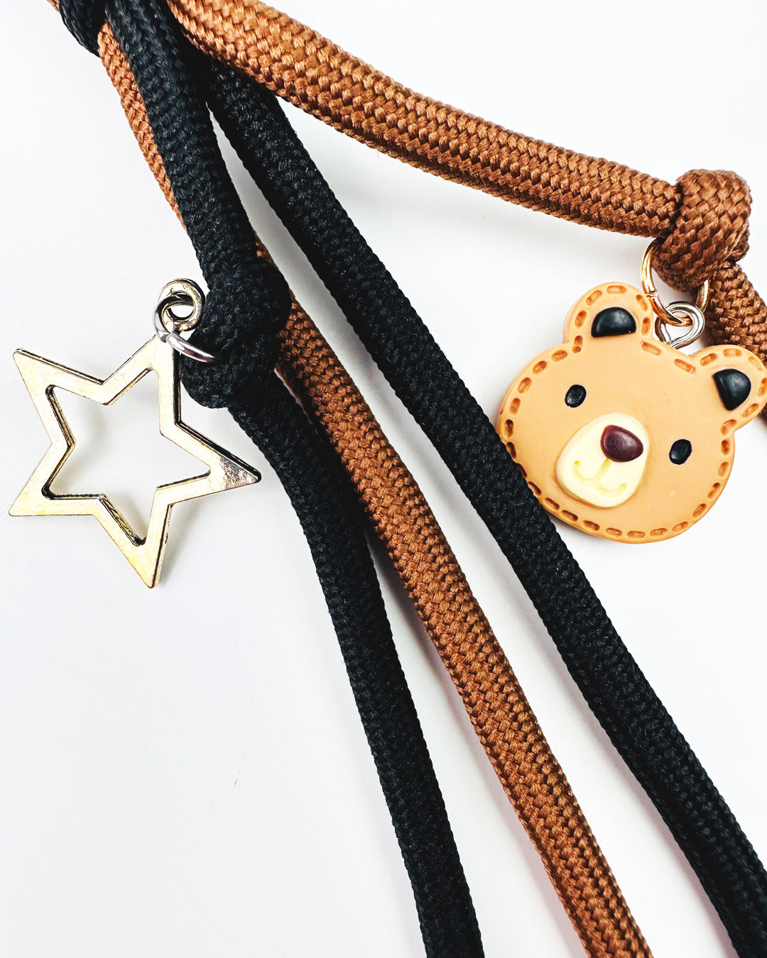 Bear Keychain & Bag Charm – Handmade Vegan Leather Accessory