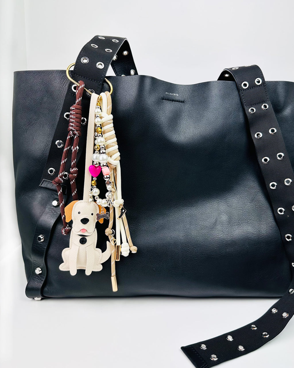 Labrador Retriever Keychain & Bag Charm – Vegan Leather Accessory