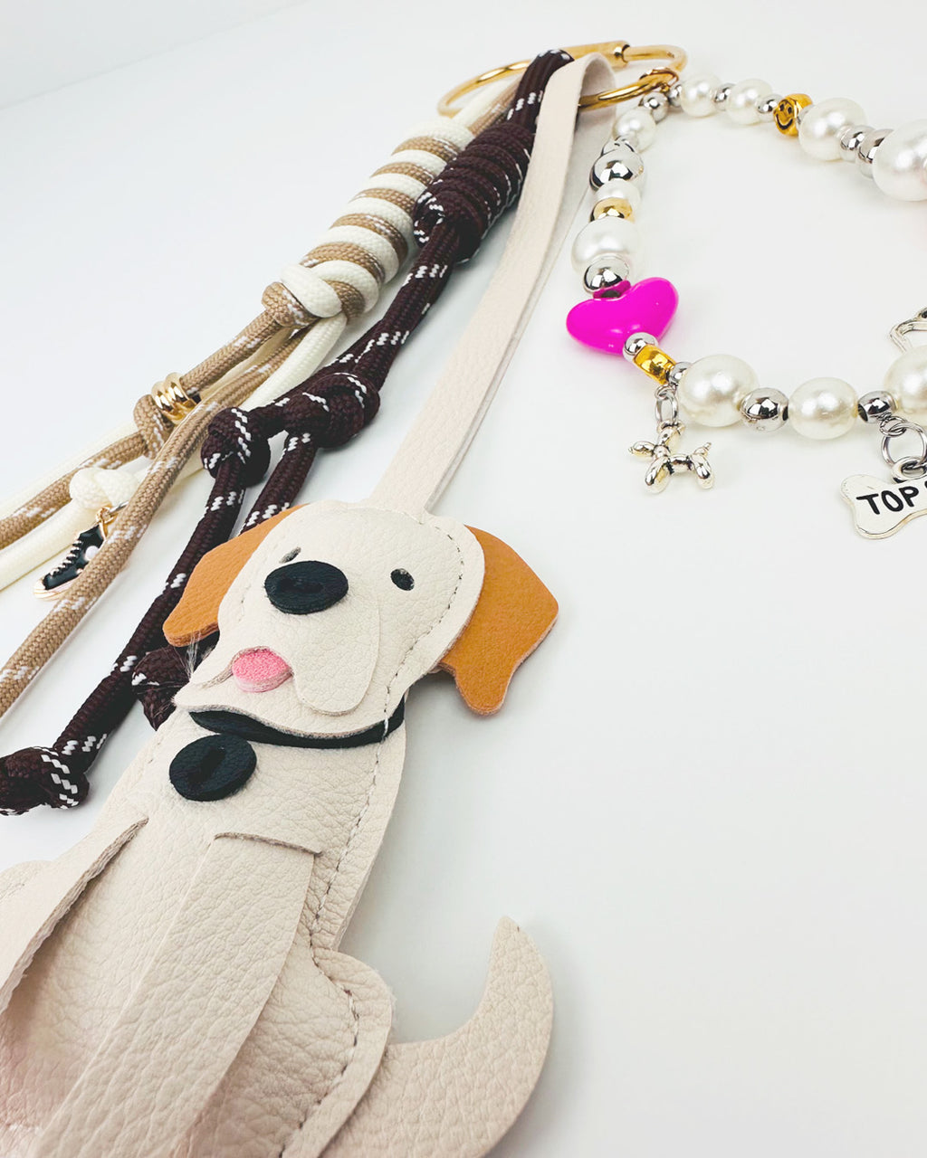 Labrador Retriever Keychain & Bag Charm – Vegan Leather Accessory